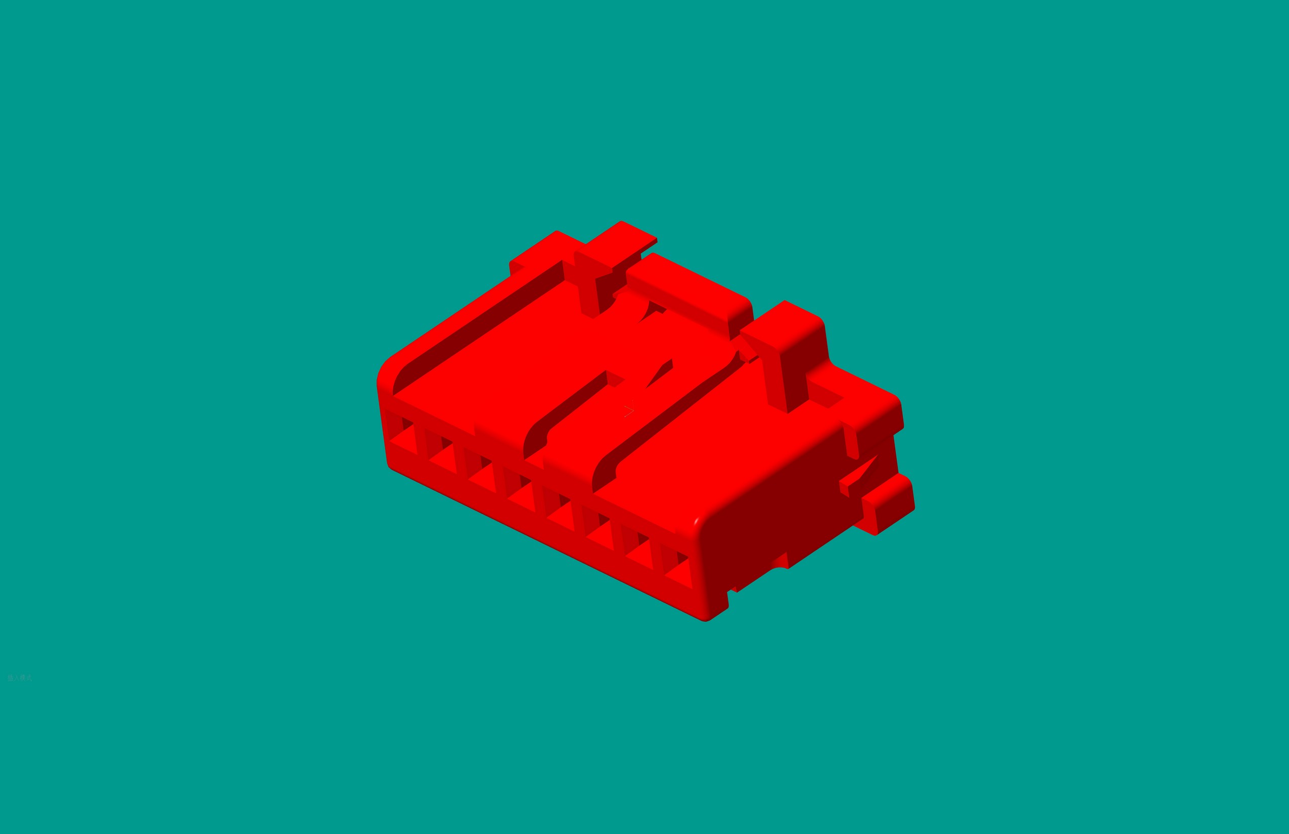 2.0間距，PNIRP-08V-S插頭/紅色/