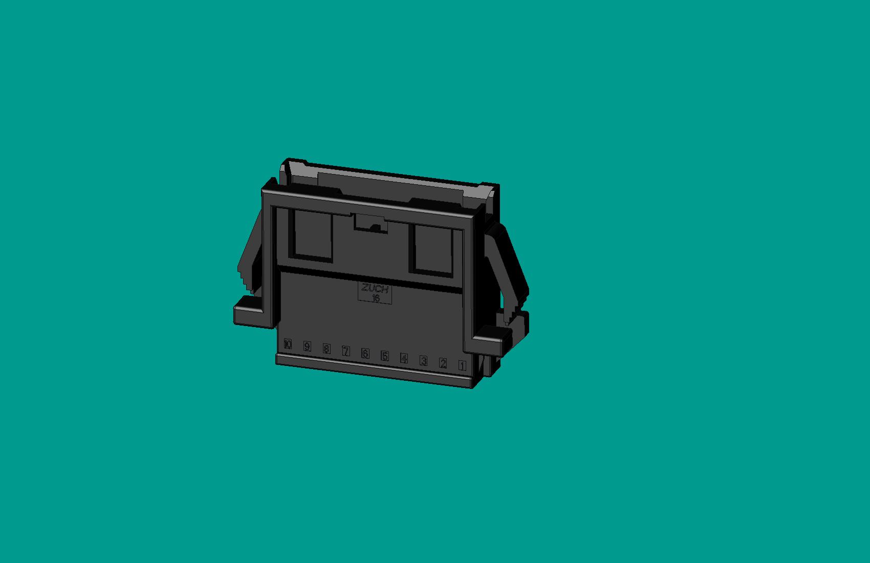 2.0間距，PNIRR-10V-S(帶鎖定面板)黑色