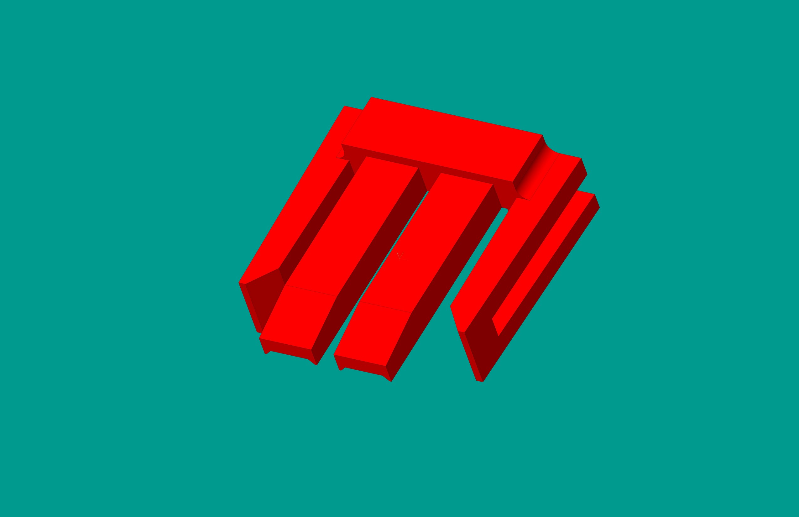 2.0間距，PNIS-02V鎖定片/紅色/