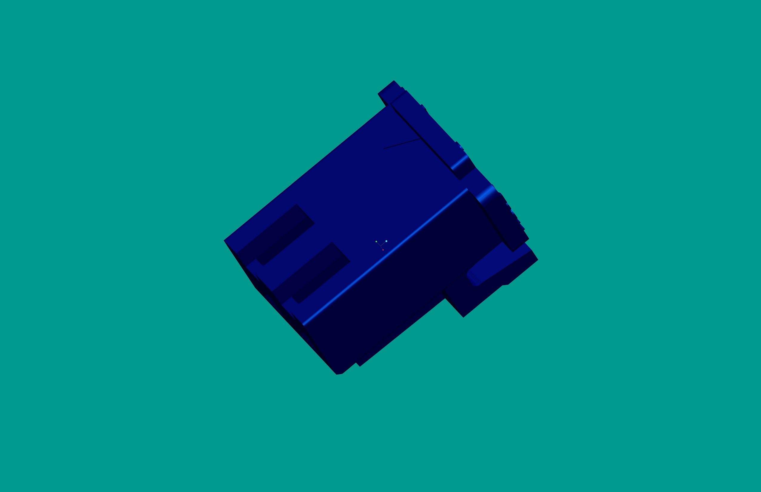 XH帶扣塑件-2Y藍色