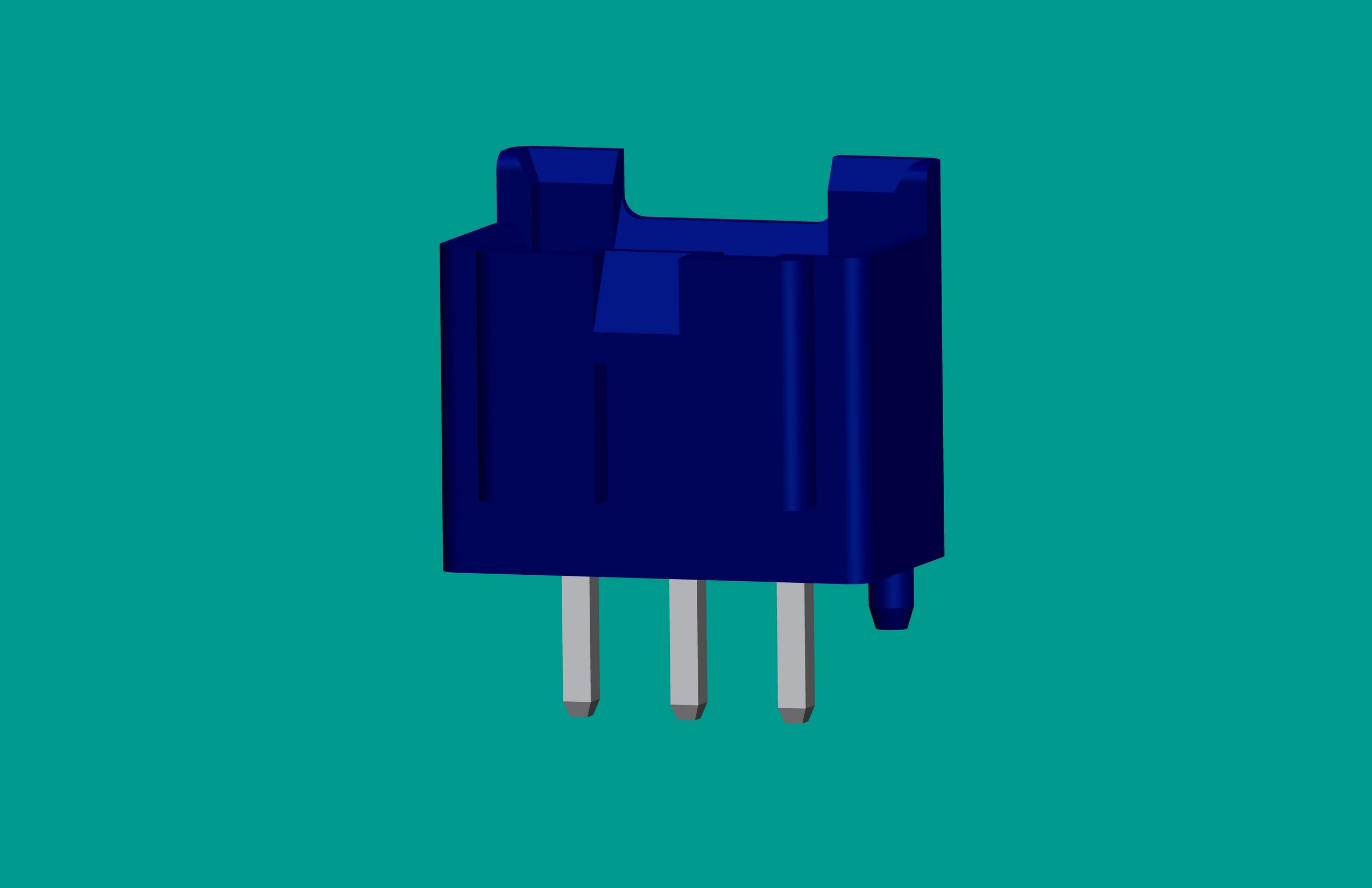 B3B-XH-K3立式針座藍(lán)色/普通PA66