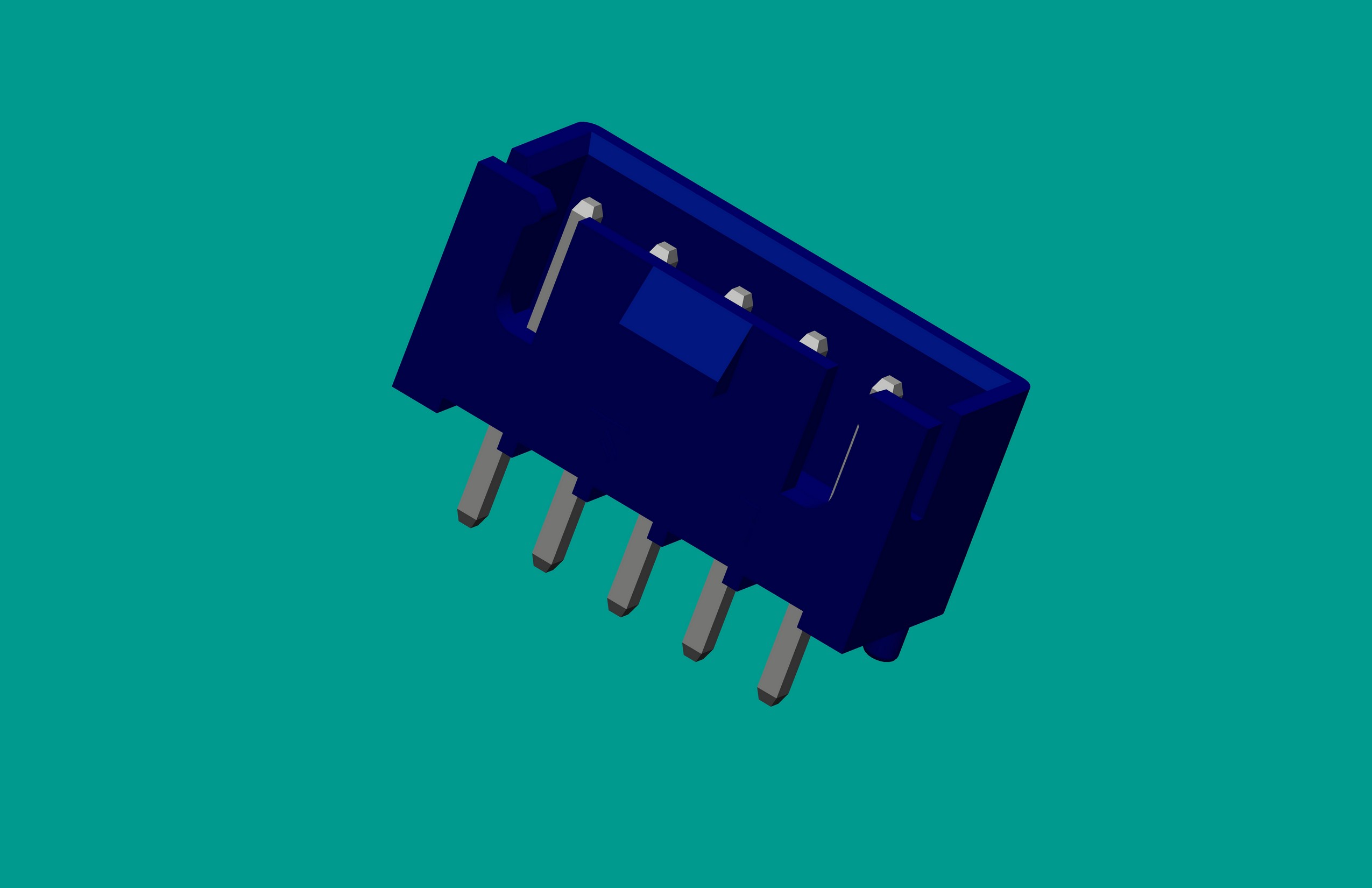 XH帶扣帶定位針座-5直針 藍色