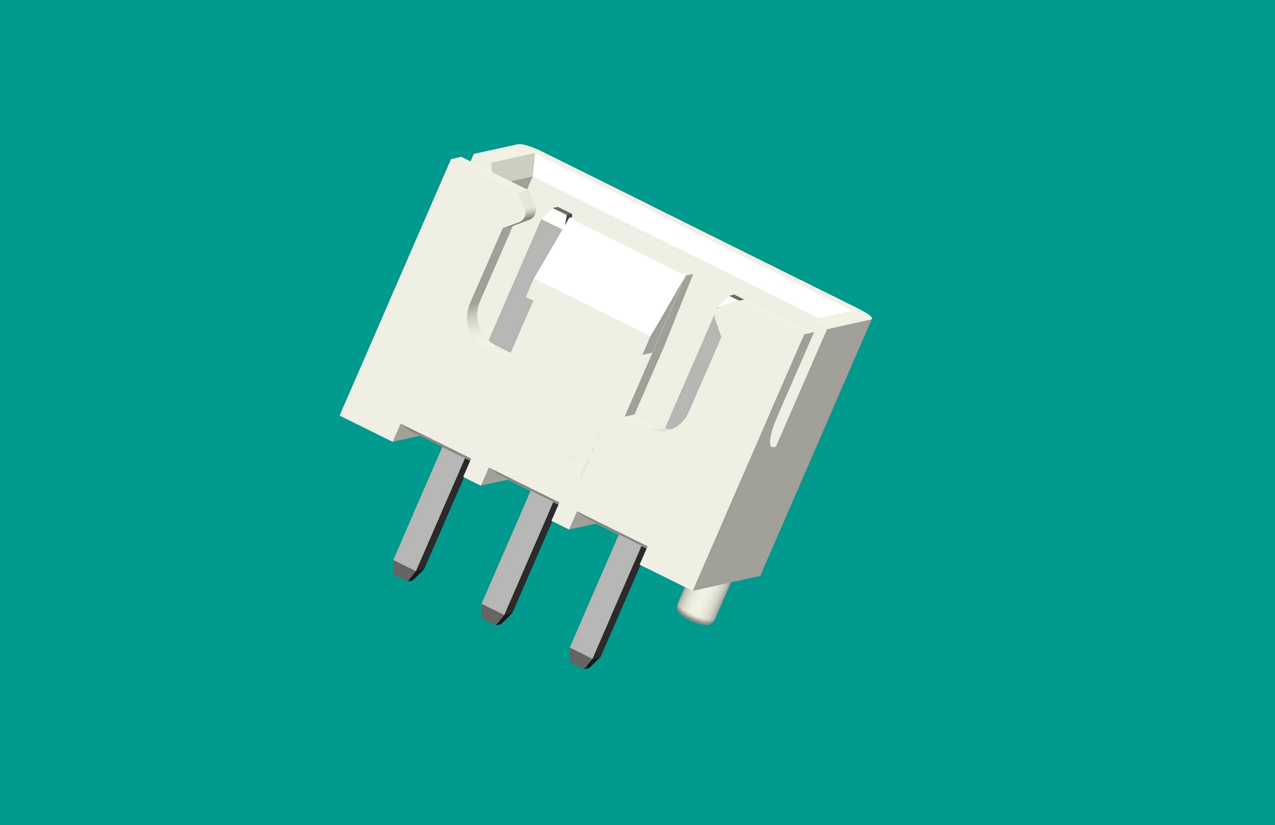 XH帶扣帶定位針座-3直針（雙卡點）白色