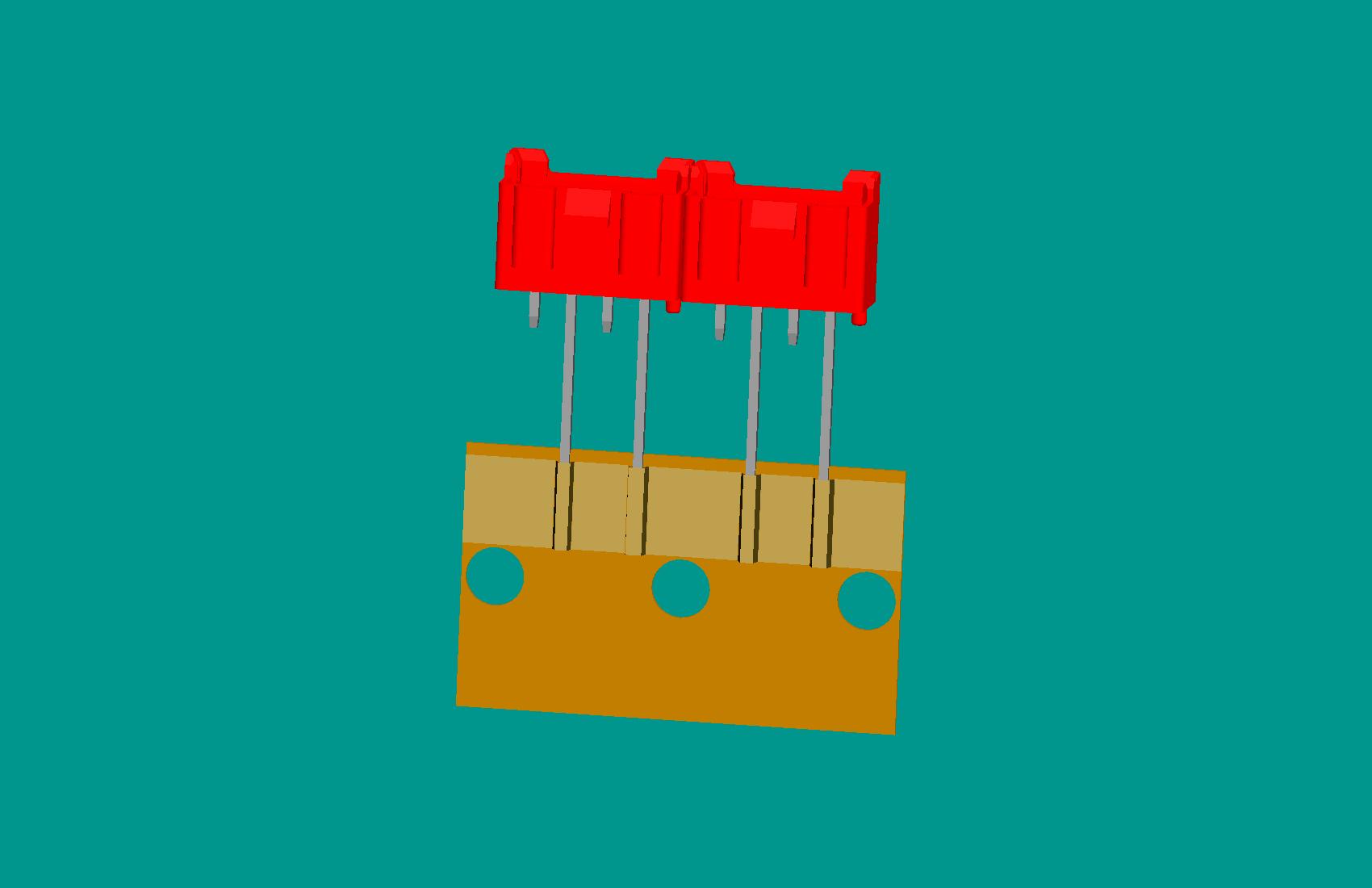 XH-4A全包編帶針座(1、3長針)(紅色)普通PA66