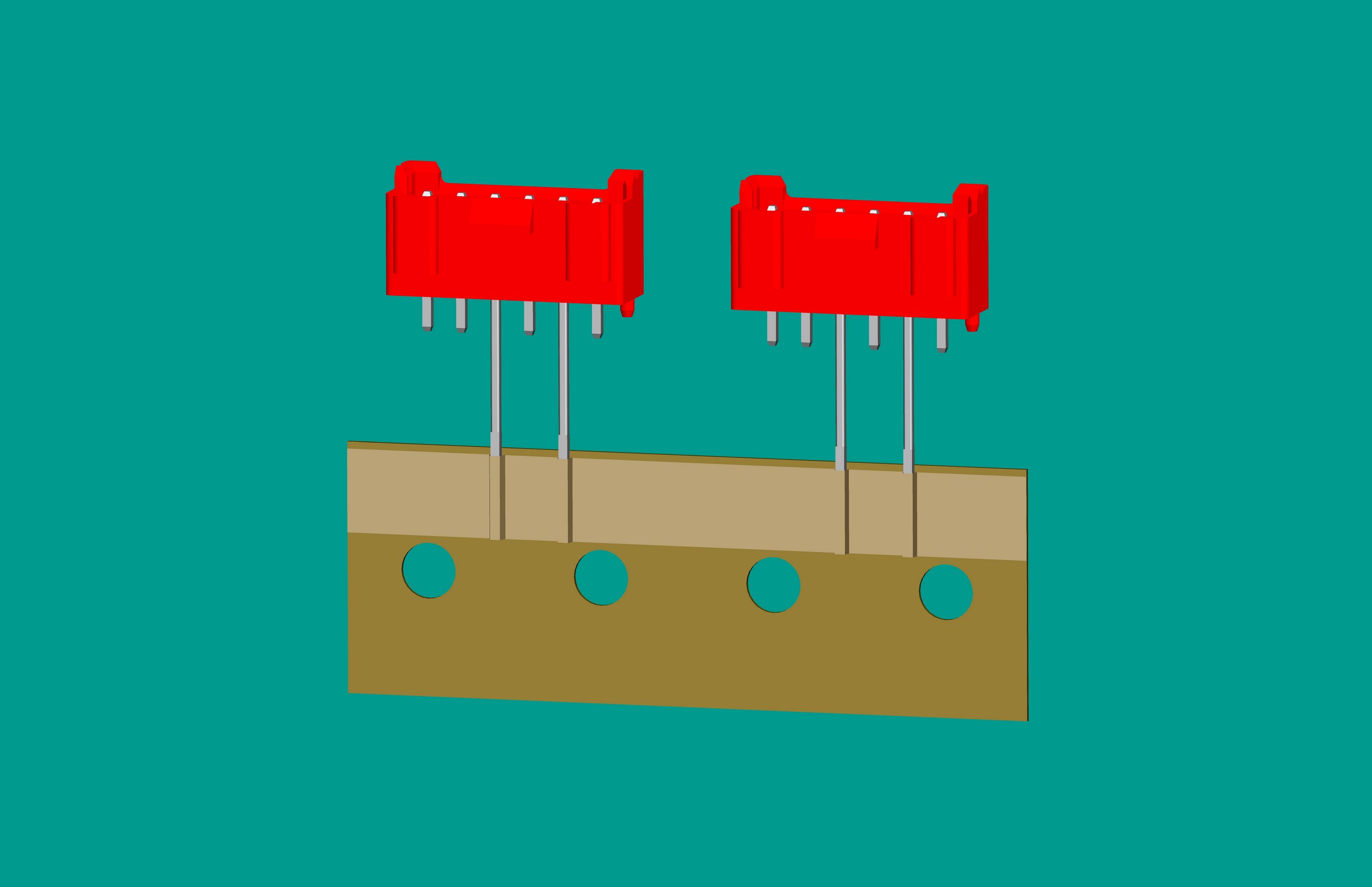 XH-6A全包編帶立式針座紅色/(2、4長針)普通PA66