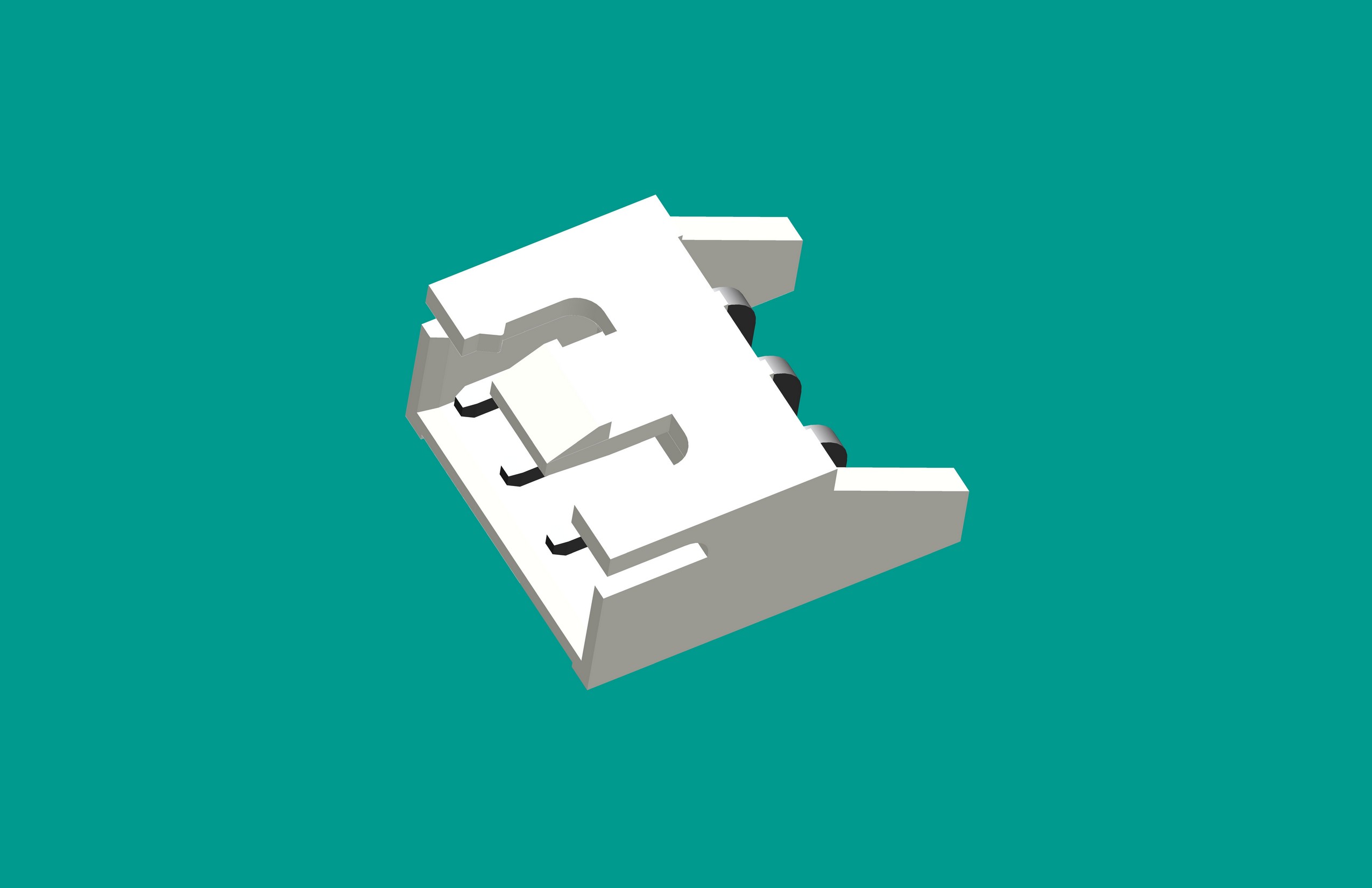 XH-3QA2(帶扣)帶保護(hù)腳(缺第2針)白色(普通PA66)