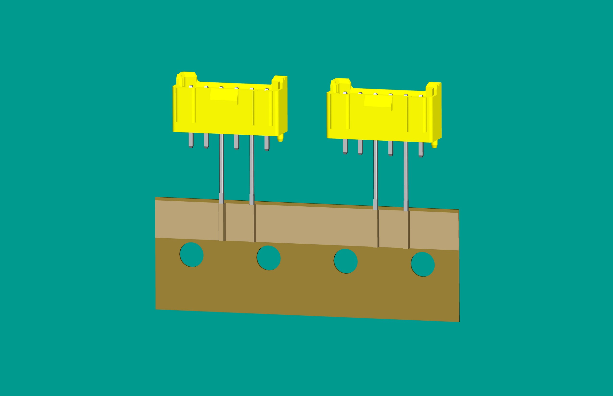 XH-6A全包編帶立式針座黃色/(2、4長(zhǎng)針)普通PA66