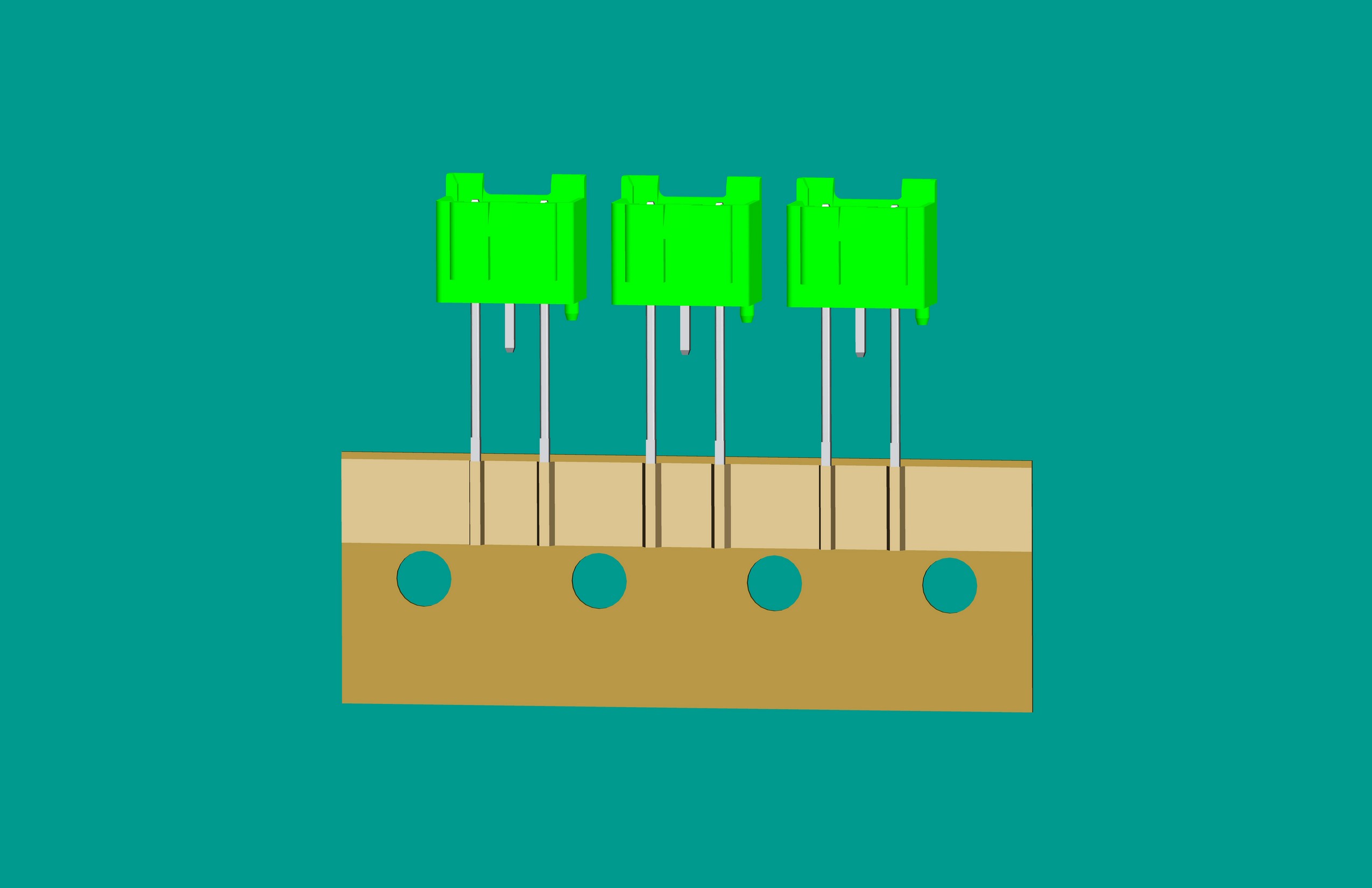 XH-3A全包編帶立式針座綠色/(1、3長針)普通PA66