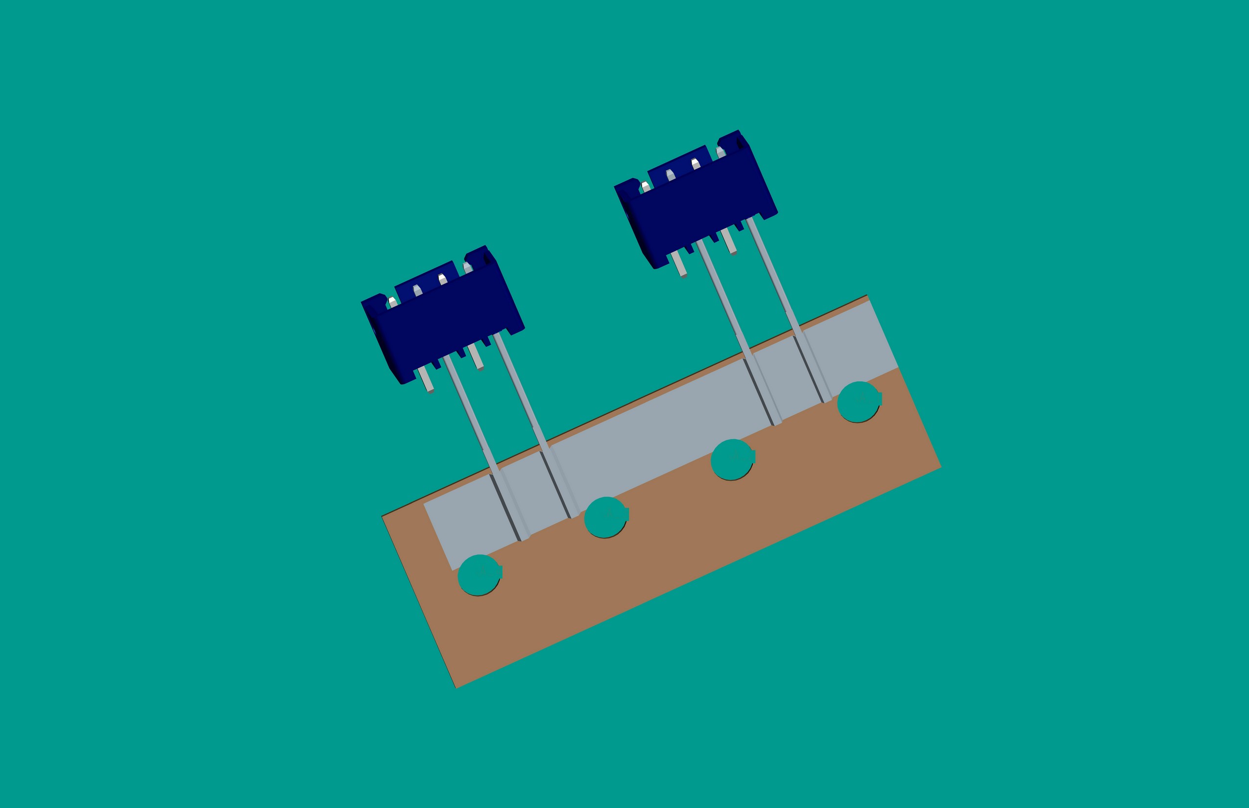 XH-4A編帶立式針座藍(lán)色/間距25.4mm(1,3短針)12mm,反向