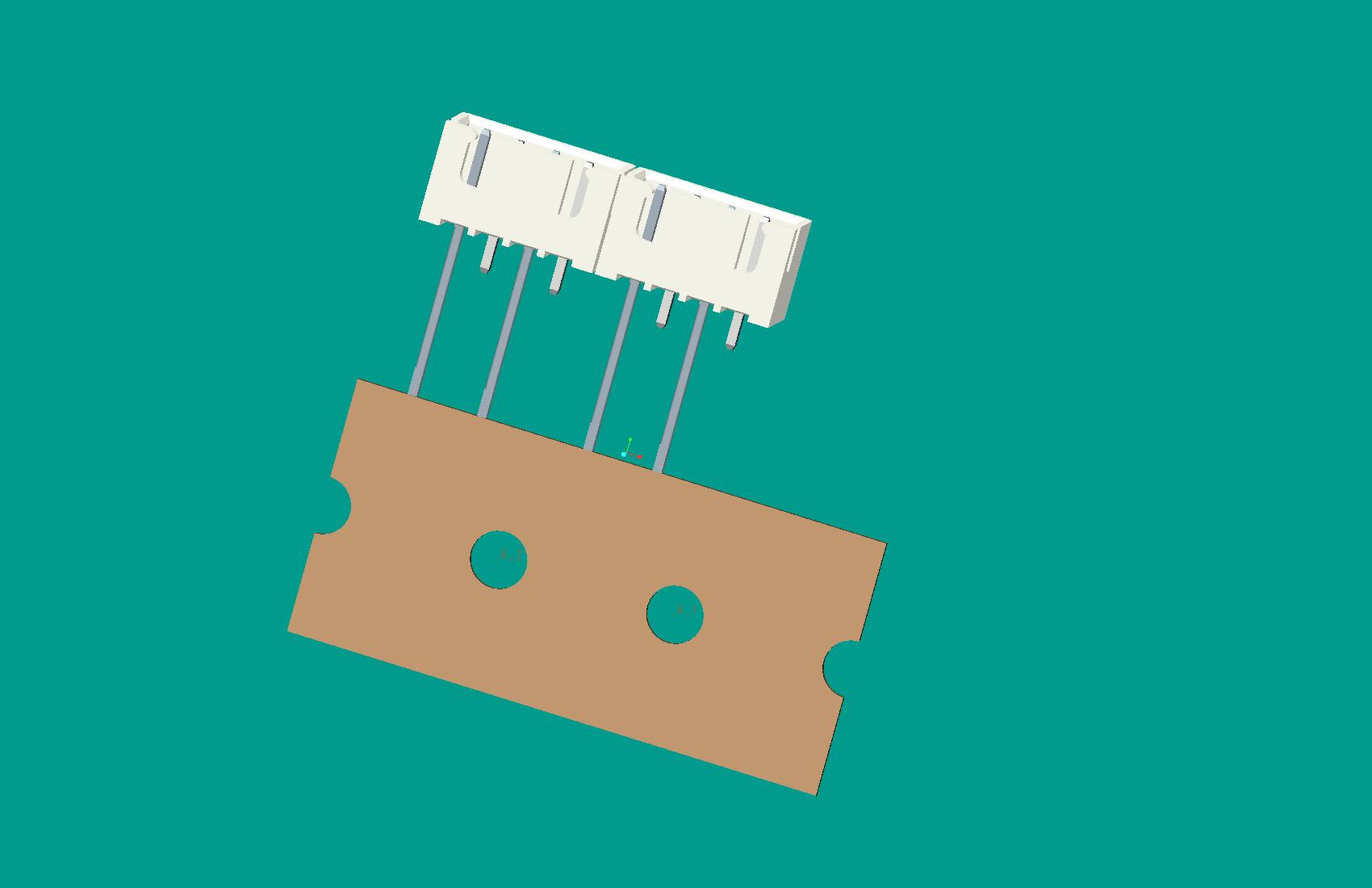 XH-4A立式針座白色/編帶/間距12.7mm（1，3短針）