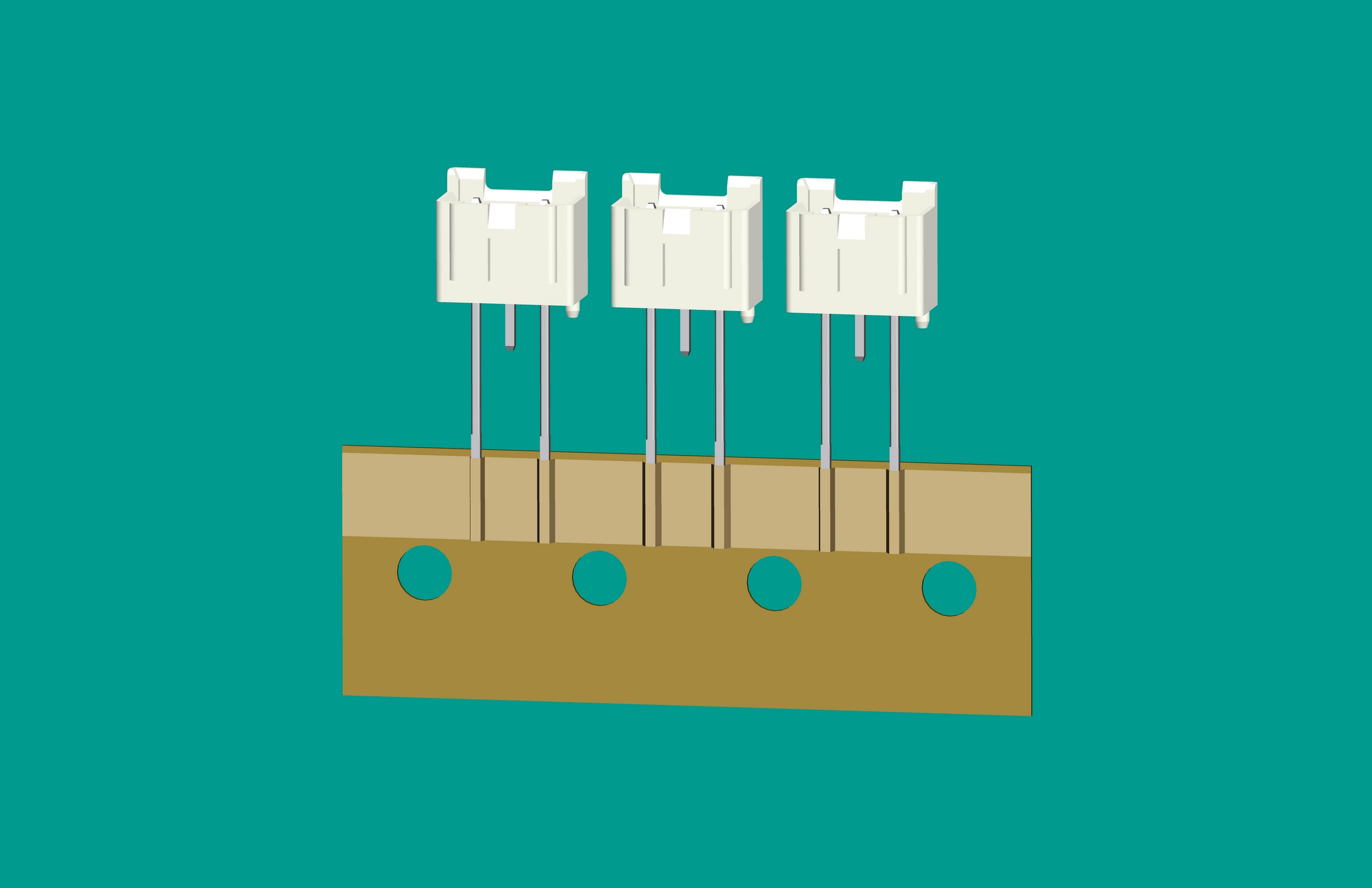 XH-3A全包編帶立式針座白色/(1、3長(zhǎng)針)普通PA66