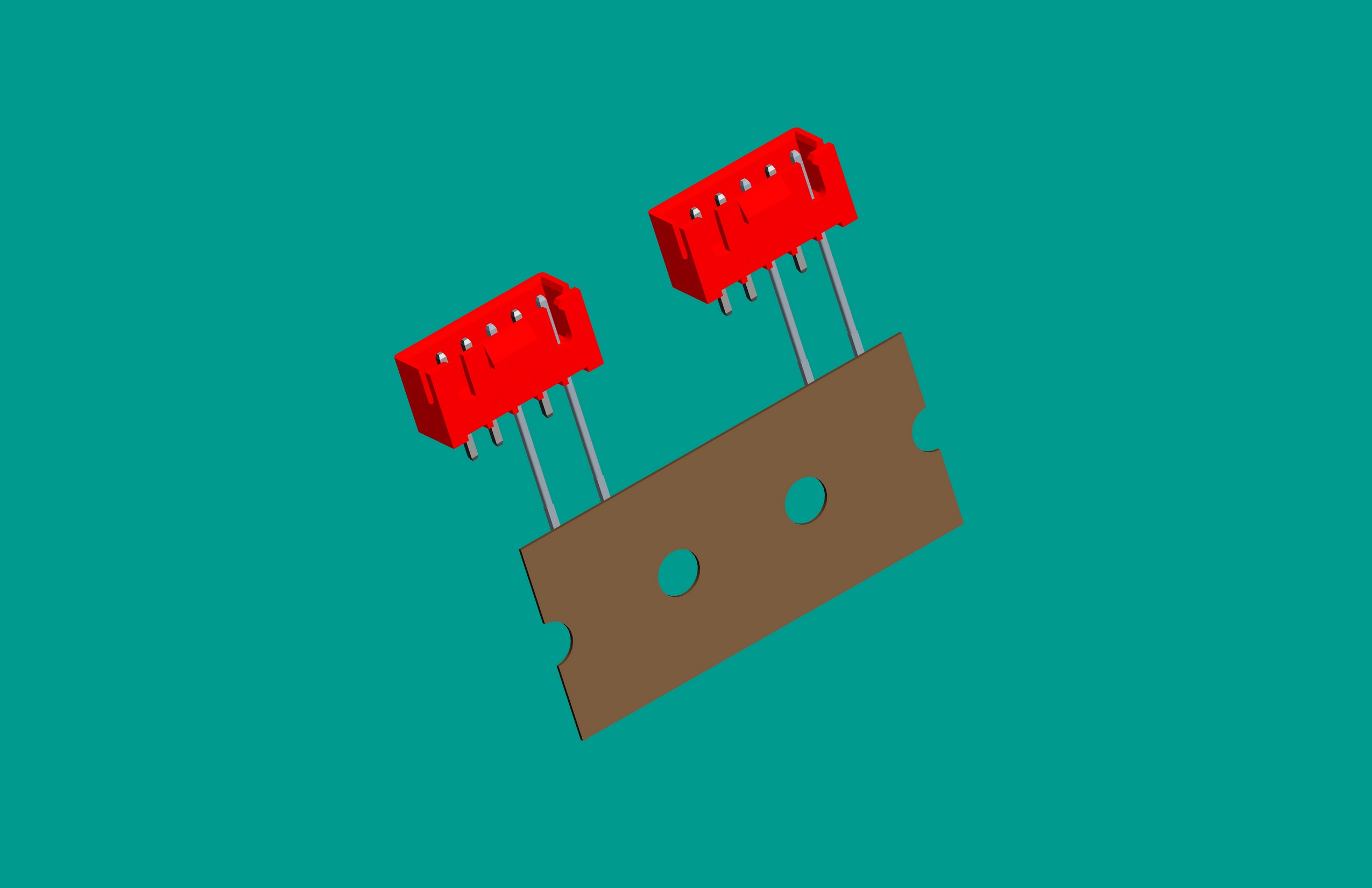 XH-5A(帶扣)立式針座紅色/編帶(1、3長針，反向，12mm）