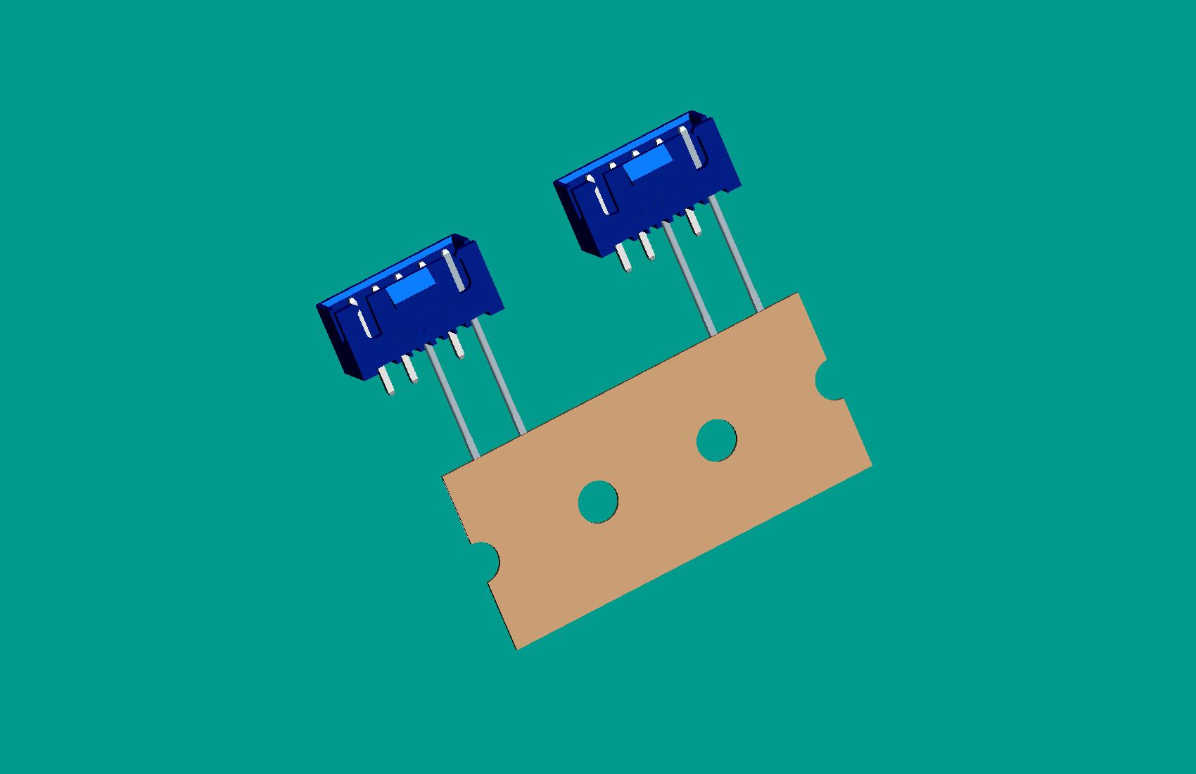 XH-5A(帶扣)立式針座藍(lán)色/編帶(1、3長(zhǎng)針，反向，12mm）
