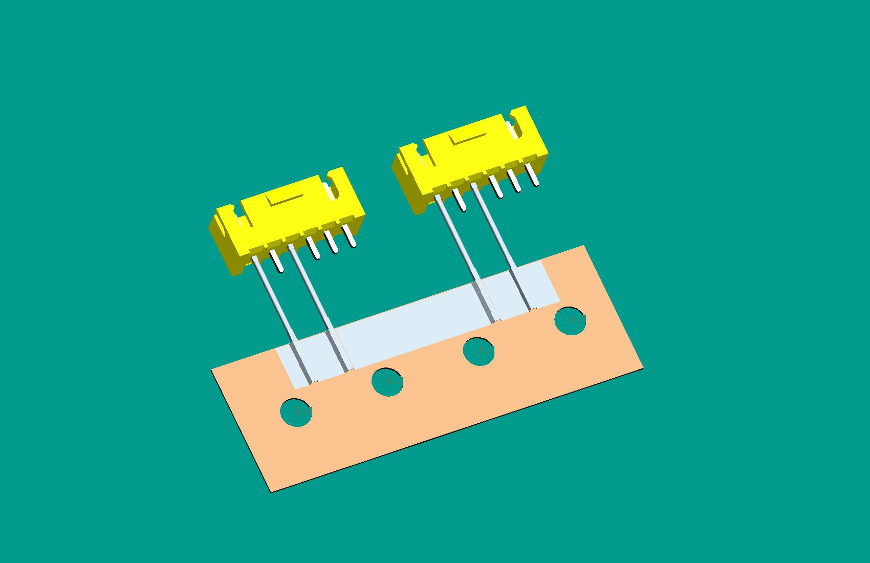 XH-6A帶扣立式針座黃色/編帶(4、6長針,短針外漏長2.9mm,正向,12mm)