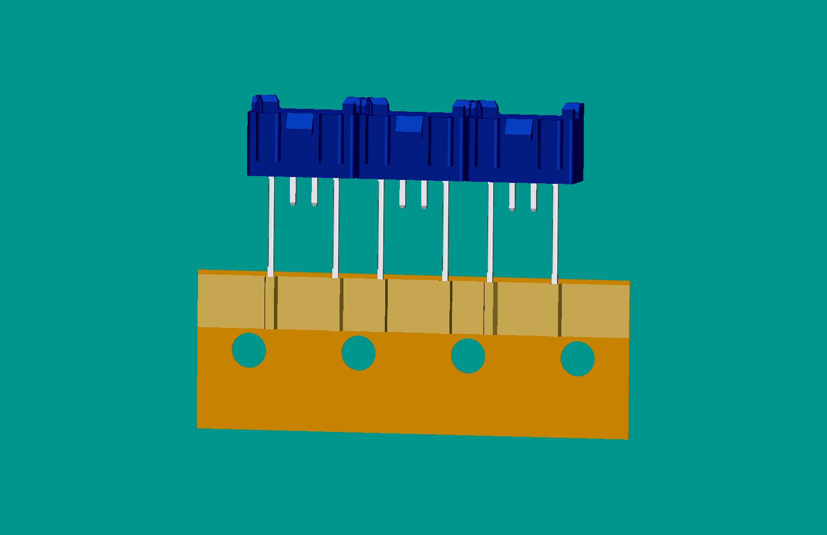 XH-4A全包非限位編帶正向（1、4長針）(藍(lán)色)普通PA66/奧克斯