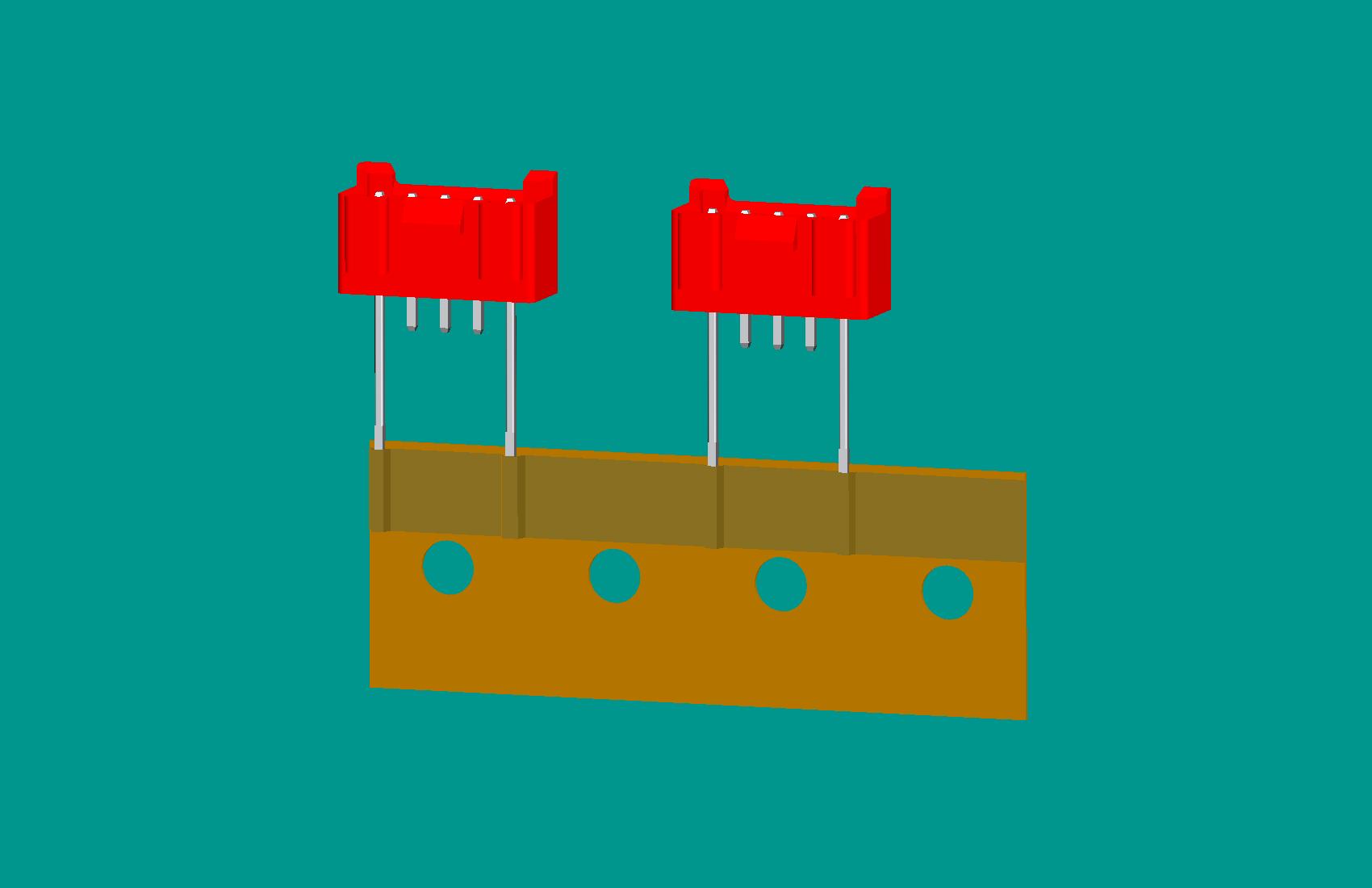 XH-5A全包非限位編帶正向（1、5長針）(紅色)普通PA66/奧克斯