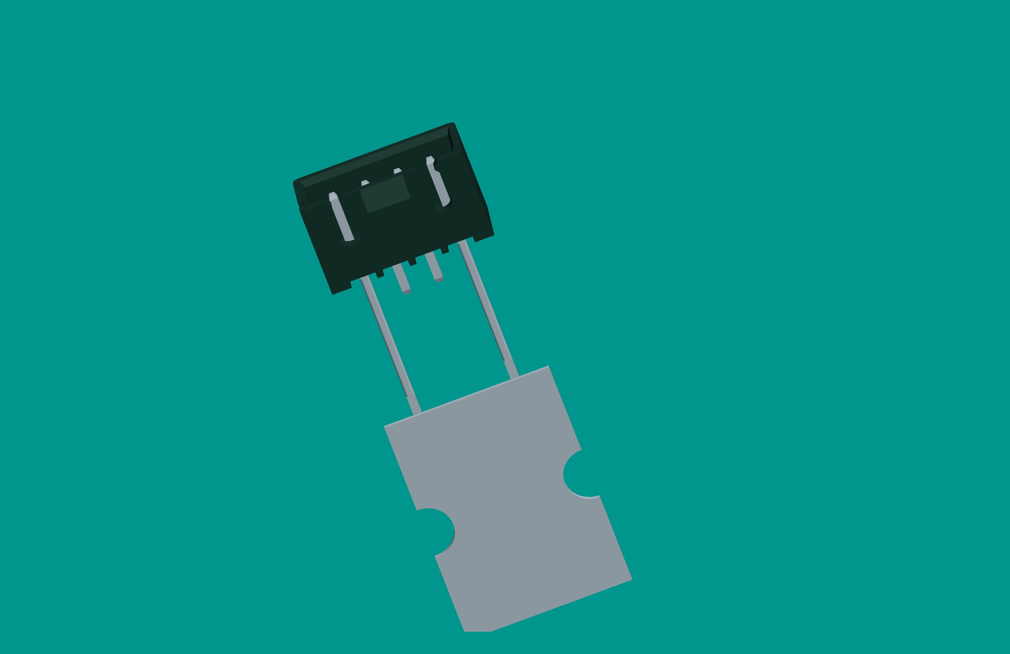 XH-4A帶扣立式針座黑色 高灼熱絲/編帶(1、4長針，反向，10mm，短針外漏長2.9mm 步距12.7)