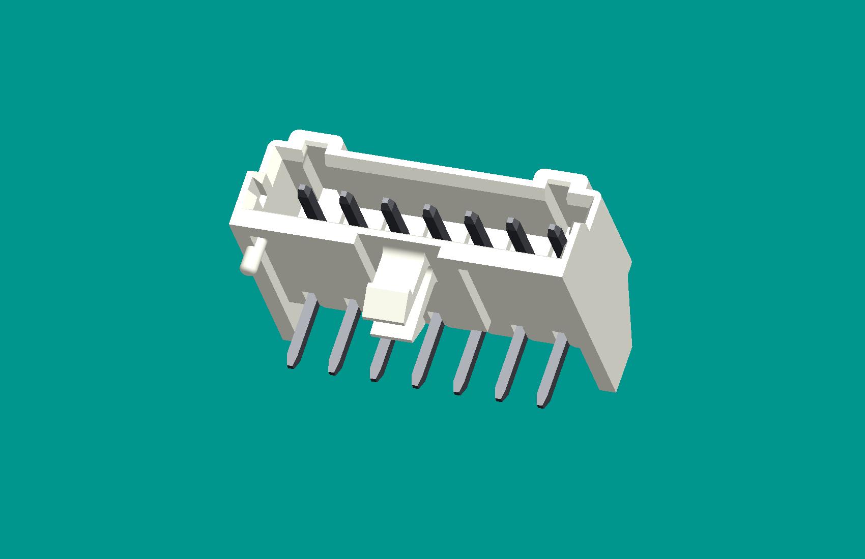 S7B-XH-K臥式針座白色/普通PA66