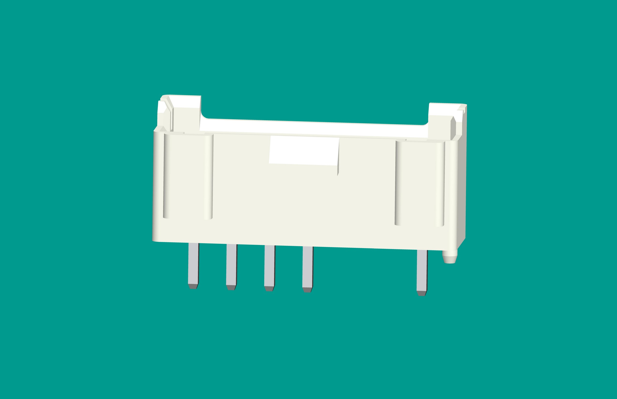 B7B-XH-K3（缺2、3針）立式針座白色/普通PA66