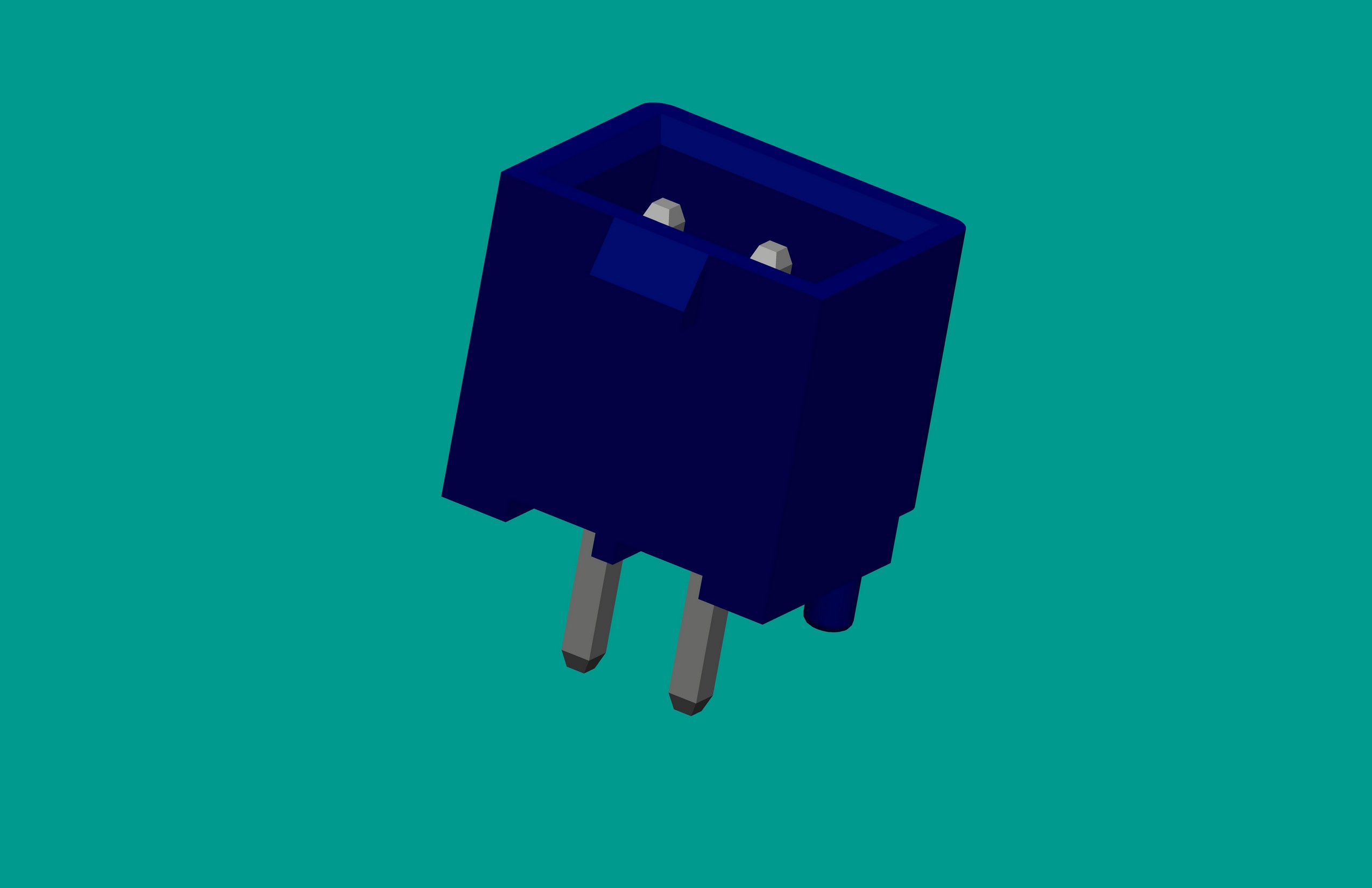 XH帶扣帶定位針座-2直針 藍色(打K)