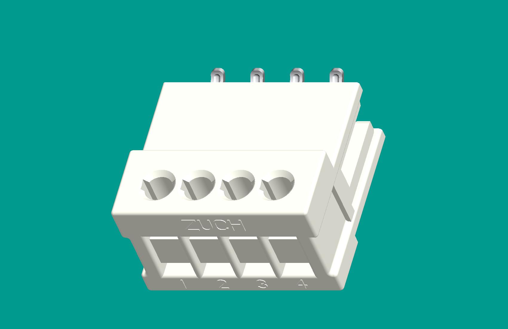 RAST2.5孔座4位(鍵位415)-高灼熱絲