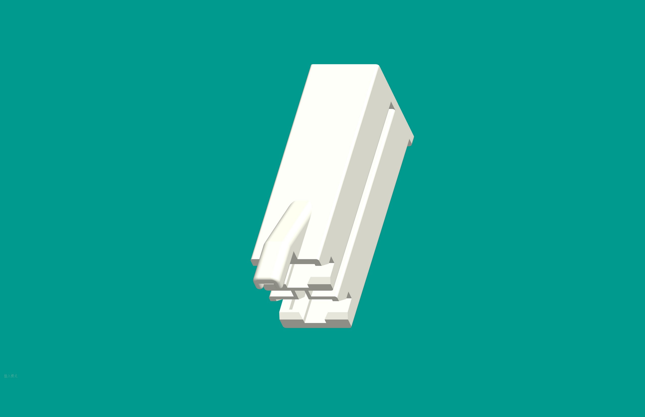 187帶鎖兩孔(帶柄)白色-高灼熱絲